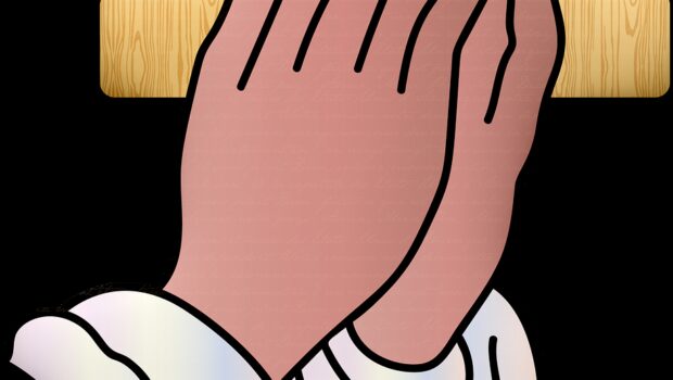 praying hands, jesus, cross